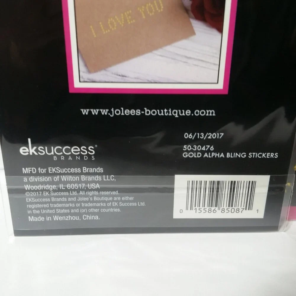 Bling Stickers Gold 2 Sheets 93 Pieces per Sheet L